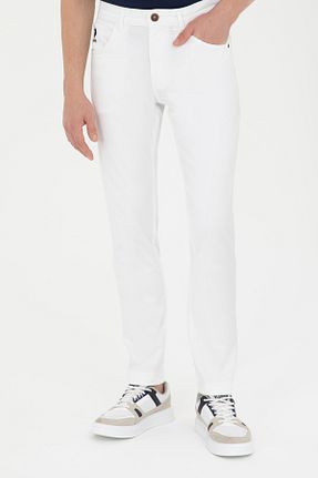 شلوار سفید مردانه بافتنی U.S. Polo Assn. - کد 833113271