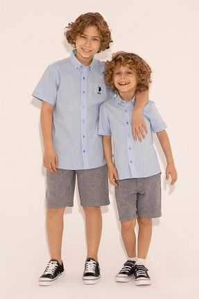 شلوارک و برمودا آبی بچه گانه %100 پنبه U.S. Polo Assn. - کد 834380078