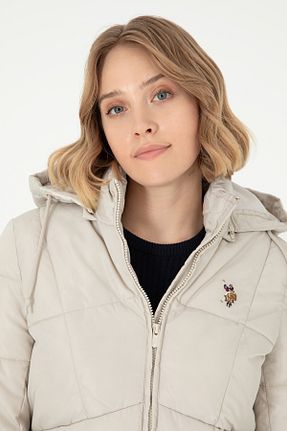 کاپشن بژ زنانه پلی استر U.S. Polo Assn. - کد 849750156