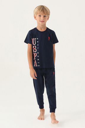 ست لباس راحتی سرمه ای بچه گانه ساده U.S. Polo Assn. - کد 804376027