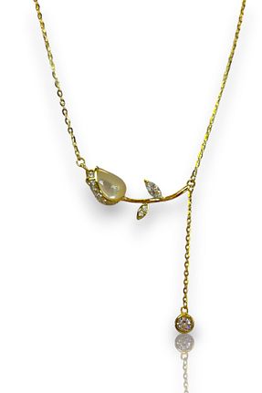 گردنبند نقره طلائی زنانه 925 عیار Berrin Silver - کد 861816869