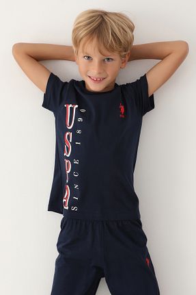 ست لباس راحتی سرمه ای بچه گانه ساده U.S. Polo Assn. - کد 804376027