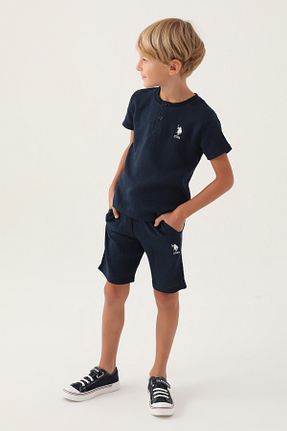 ست بالاتنه و پائین تنه سرمه ای بچه گانه بافتنی U.S. Polo Assn. - کد 806433253