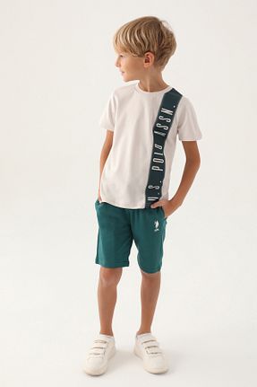 ست لباس راحتی سبز بچه گانه ساده U.S. Polo Assn. - کد 833116164