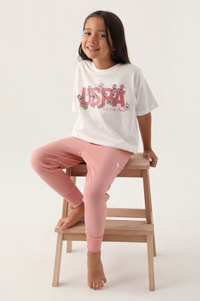 ست لباس راحتی سفید بچه گانه ساده U.S. Polo Assn. - کد 833114236