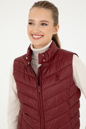 جلیقه قهوه ای زنانه بدون جیب U.S. Polo Assn. - کد 857293885