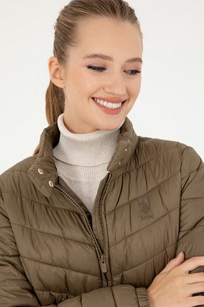 کاپشن خاکی زنانه پارچه U.S. Polo Assn. - کد 857293612