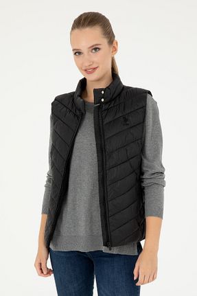 جلیقه مشکی زنانه بدون جیب U.S. Polo Assn. - کد 857291670
