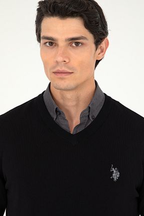 پلیور مشکی مردانه ساده U.S. Polo Assn. - کد 857269023