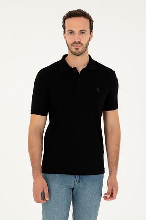 پولوشرت مشکی مردانه پارچه U.S. Polo Assn. - کد 843131347