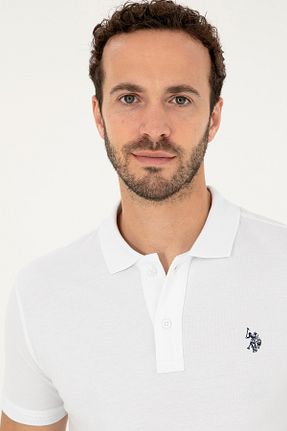 پولوشرت سفید مردانه پارچه U.S. Polo Assn. - کد 846437958