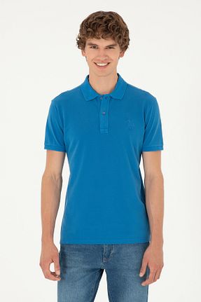 پولوشرت آبی مردانه پارچه U.S. Polo Assn. - کد 849640643