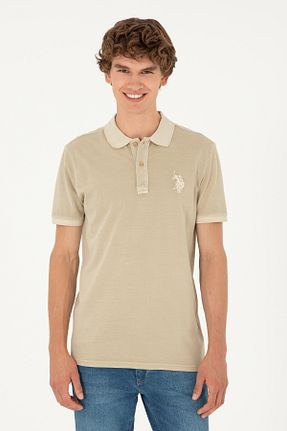 پولوشرت خاکی مردانه پارچه U.S. Polo Assn. - کد 849640628