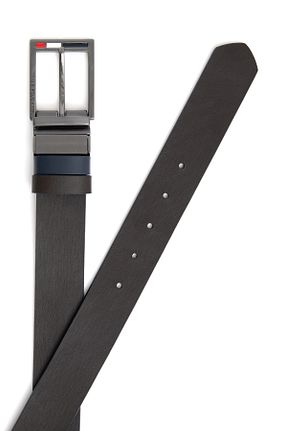 کمربند سرمه ای مردانه چرم خالص U.S. Polo Assn. - کد 849045847