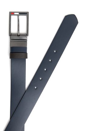 کمربند سرمه ای مردانه چرم خالص U.S. Polo Assn. - کد 849045847