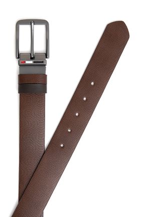کمربند قهوه ای مردانه چرم خالص U.S. Polo Assn. - کد 849046679