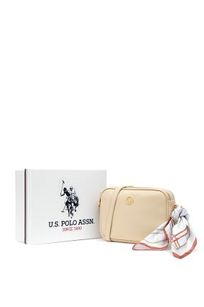 کیف دوشی بژ زنانه پارچه ای U.S. Polo Assn. - کد 832985415