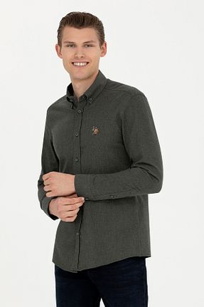 پیراهن سبز مردانه یقه پیراهنی U.S. Polo Assn. - کد 838950031