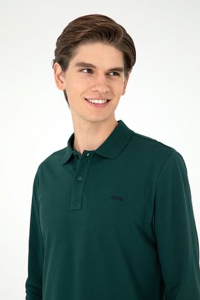 سوئیشرت سبز مردانه ساده U.S. Polo Assn. - کد 857646097