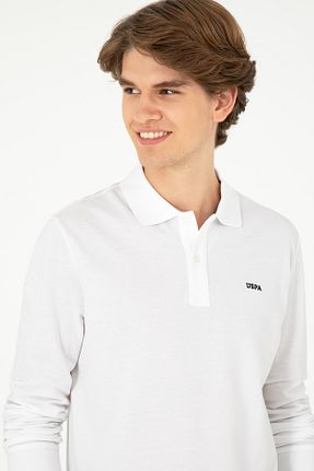 سوئیشرت سفید مردانه ساده U.S. Polo Assn. - کد 855990220