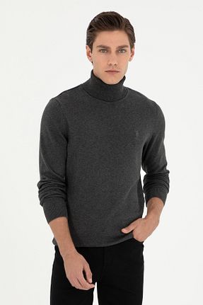 پلیور طوسی مردانه ساده U.S. Polo Assn. - کد 847360543
