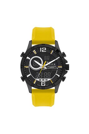ساعت مچی زرد مردانه 46 میلی متر Lee Cooper - کد 707362495