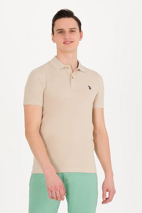 پولوشرت بژ مردانه %100 پنبه U.S. Polo Assn. - کد 838949920