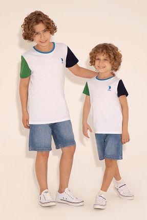 شلوارک و برمودا آبی بچه گانه %100 پنبه U.S. Polo Assn. - کد 833108790