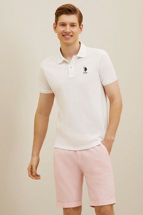 پولوشرت سفید مردانه %100 پنبه U.S. Polo Assn. - کد 242437048