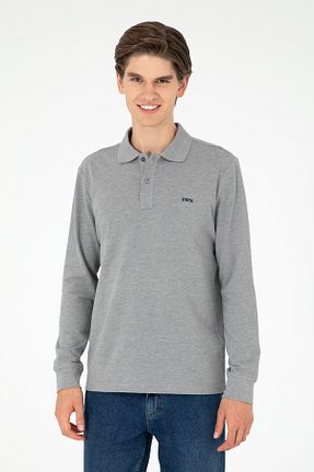 سوئیشرت طوسی مردانه ساده U.S. Polo Assn. - کد 857640295
