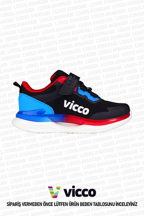 کفش اسنیکر مشکی بچه گانه چسبی Vicco - کد 764966251