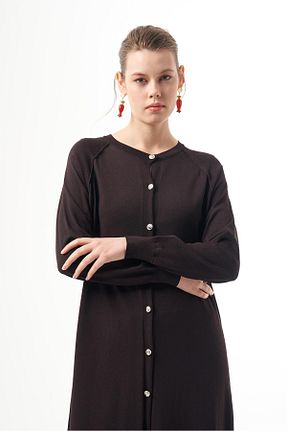 رویه حجاب قهوه ای مخلوط پلی آمید Nuss - کد 861918588