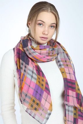 شال صورتی زنانه پلی استر Genel Markalar - کد 261884668
