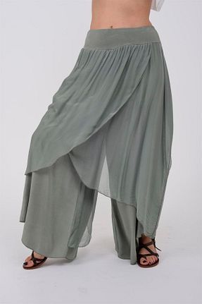 شلوار خاکی زنانه پارچه Bohem Stil - کد 310865889
