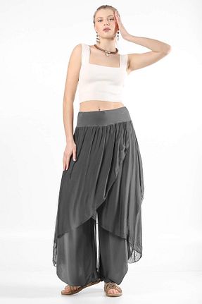 شلوار طوسی زنانه پارچه Bohem Stil - کد 462756270