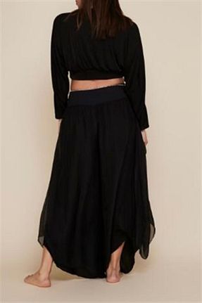 شلوار مشکی زنانه پارچه Bohem Stil - کد 310844149