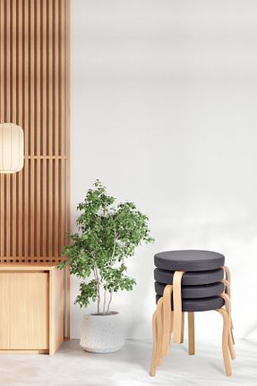 چهارپایه طوسی VİLİNZE - کد 861940009