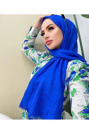 شال سرمه ای زنانه پنبه ای Aknur Moda - کد 861937765