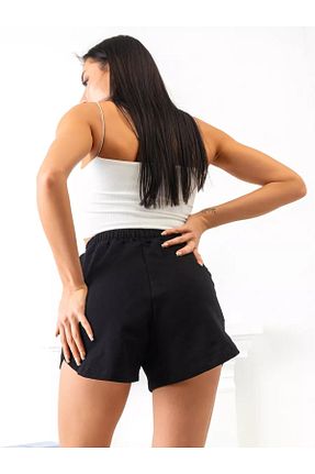 شلوارک و برمودا مشکی زنانه اورسایز MİSTİRİK - کد 861937144