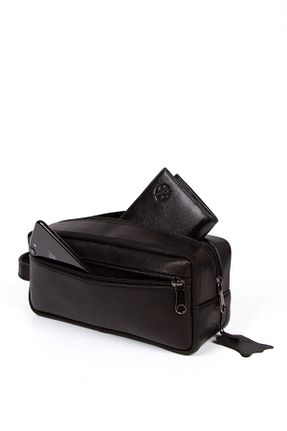 کیف دستی مشکی مردانه سایز متوسط Derims - کد 861940123