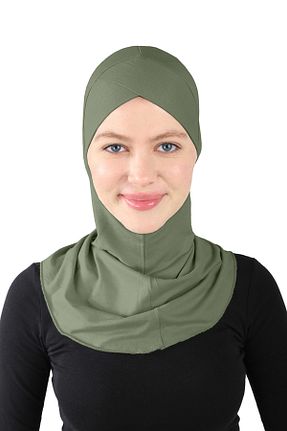کلاه شنای حجاب خاکی زنانه Ecardin - کد 861951286