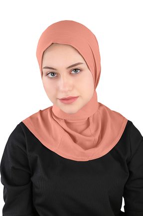 روسری صورتی ساده Ecardin - کد 861951121