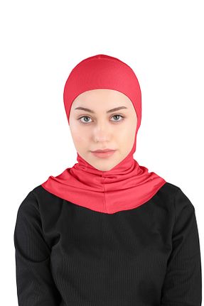 کلاه شنای حجاب قرمز زنانه Ecardin - کد 861951052