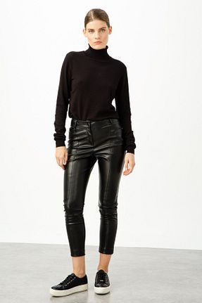 شلوار جین مشکی زنانه پاچه تنگ Moda İlgi - کد 861949342