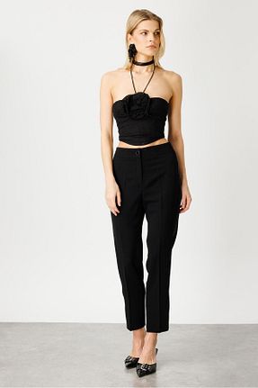شلوار جین مشکی زنانه پاچه تنگ Moda İlgi - کد 861948142