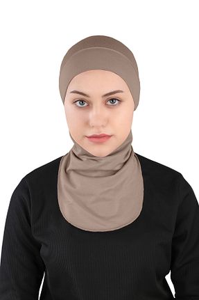 کلاه شنای حجاب قهوه ای زنانه Ecardin - کد 861951538