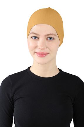 کلاه شنای حجاب زرد زنانه Ecardin - کد 861952061