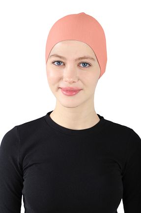 کلاه شنای حجاب صورتی زنانه Ecardin - کد 861951508