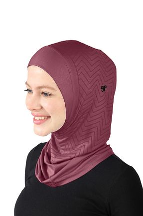 کلاه شنای حجاب زرشکی زنانه Ecardin - کد 870673144