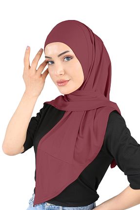 روسری زرشکی Ecardin - کد 861950969